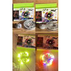 Гирлянда музыкальная на 100LED от  USB 10 метр  \ SF-3 Теплый и SF-4микс код 2810(100)