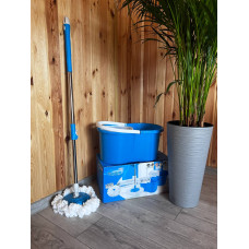 Швабра   С ВЕдром круглая    Easy Mop швабра и ведро с отжимом + КОРОБКА   (25)