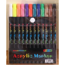 Акварельные маркеры Acrylic marker на 12 шт на 24 цвета   AND 1188-12   (160)