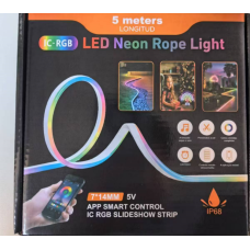 Светодидиодная  неонова  Usb Led   Лента 5м  , пульт , Rgb APP  AND 5250  (20)  (30)(40)
