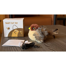 Птичка Интерактивная игрушка для кошек птичка в коробке  AND 5243   (150)