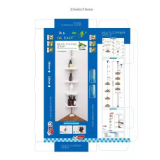 Угловая полка для ванной комнаты Multi Corner   XL-176  РАЗМЕР    2*6   ,  (12)(24)