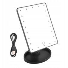 036зеркало с подсветкой 22led(36) Белый розовый и черный   (36)