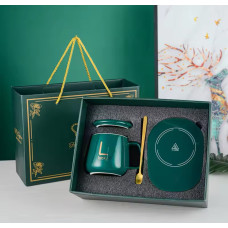 Чашка   Кружка с подогревом от Сети  ПОДАРОЧНЫЙ НАБОР БЕЛАЯ И РОЗОВАЯcup	AND XL-999  (30)