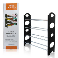 Полка для обуви Shoe Rack (4 полки, 12 пар) Стойка для хранения обуви (14)