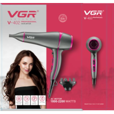 402  VGR  Професиональный фен для волос    1800-2200 watts   AND    V-402   (12)
