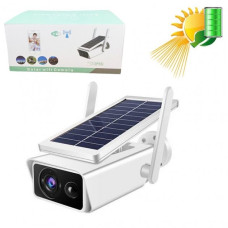 Автономная камера уличная беспроводная yа солнечной батарее2 MP AP IP Solar Q1-400W APP ICSEE  (20)