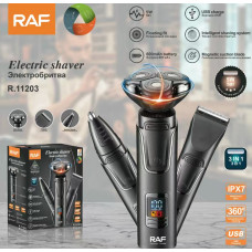 Триммер машинка для стрижки  волос  бритва   R.11203     USB  RAF (48)