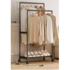 Двойная стойка- вешалка,полка для обуви   clothes rack	Only black   AND 9918-1  AND   XL-1916   (20)