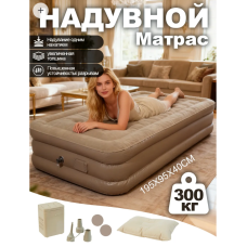 Надувной МАТРАС  односпальный с электронным насосом и Подушки  airbed	190*100*40   AND  XL-1581  (3)