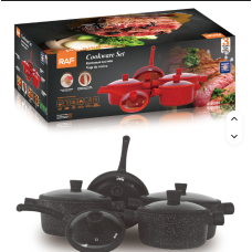 Раф 5 кастрюль набор посуды  R.80002 5pcs/set  RAF  (2)