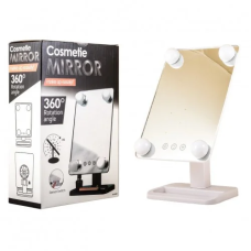 032 Cosmetie mirror 360 Rotation Angel с подсветкой для макияжа (24) (20)
