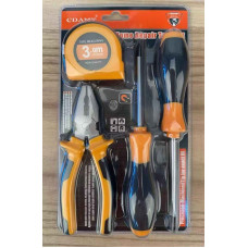 Набор  4 шт  (рулетка 3м, плоскогубцы+ 2 отвертки)Tool kit set	AND 13776-3  (48)