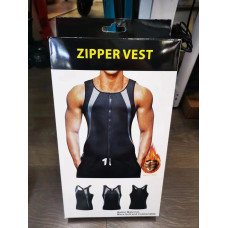 Мужской жилет для бега, для похудения, на молнии, неопрен zipper vest  М с л  (10)